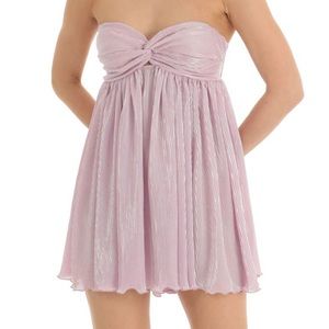 strapless mini dress